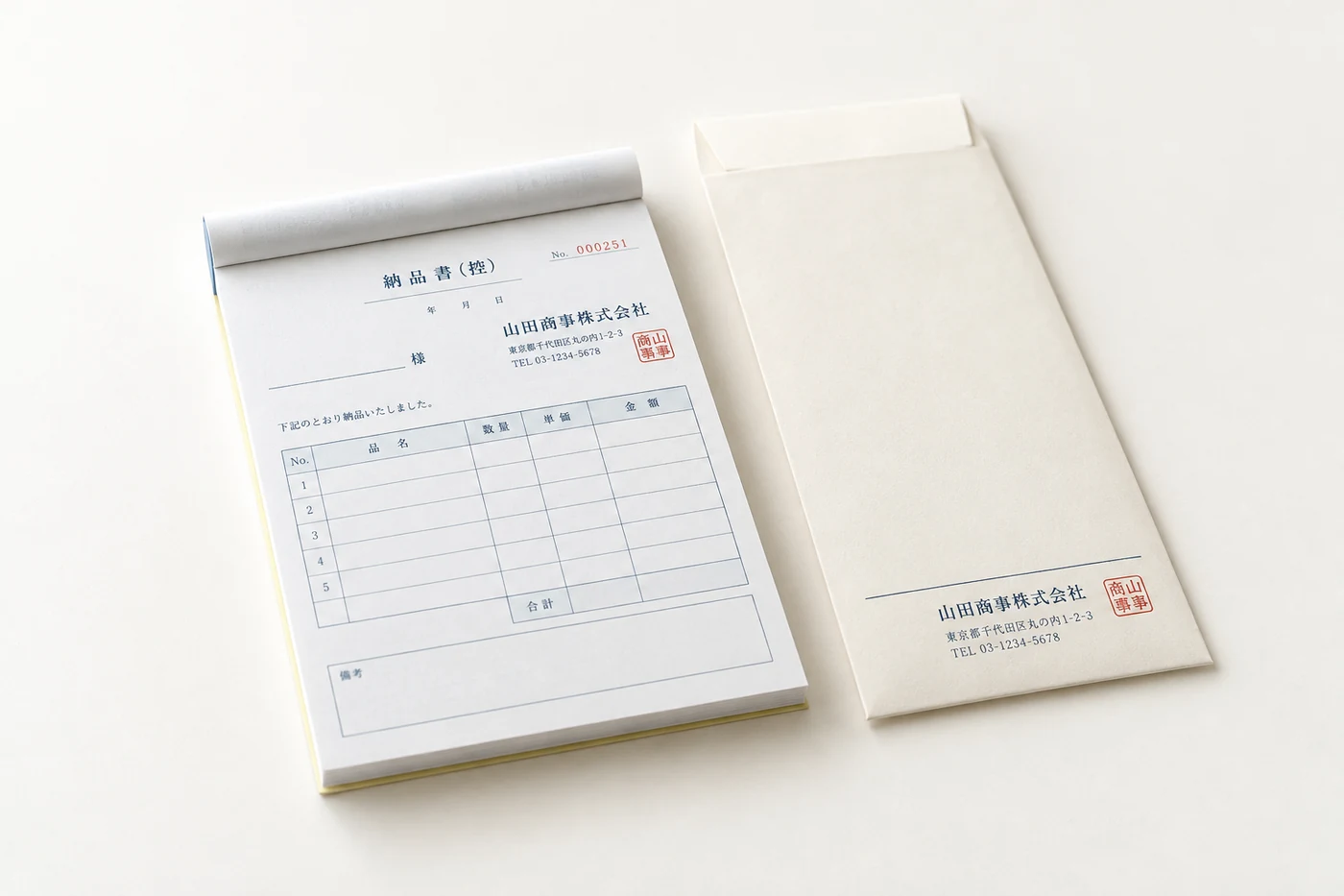 伝票・封筒のイメージ